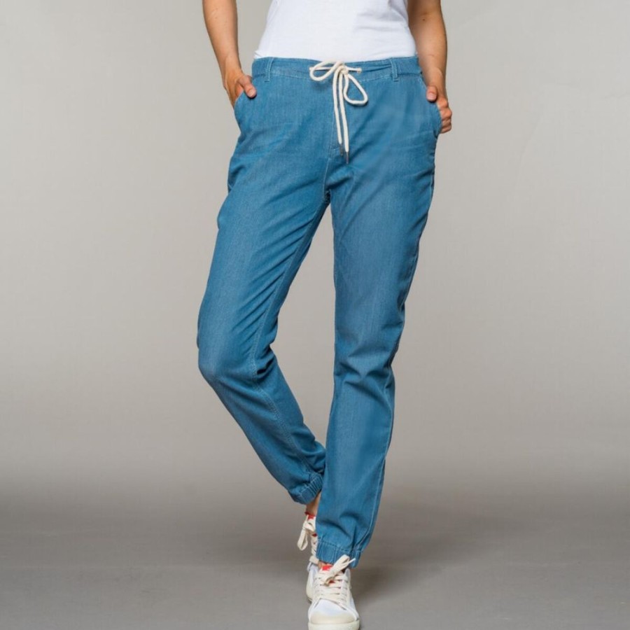 Damen Feuervogl Jeans | Fv-Mar:It | Jogpants | Bundchen | Lightdenim