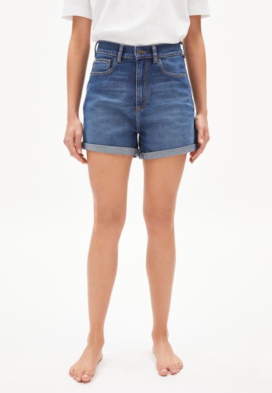 Damen ARMEDANGELS Hosen | Sviaa - Damen Jeans Shorts Aus Bio-Baumwoll Mix