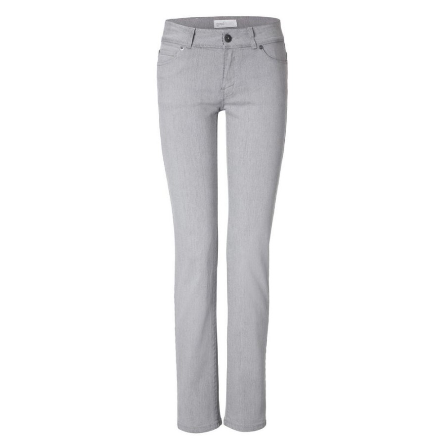 Damen goodsociety Jeans | Womens Straight Jeans Black Silver