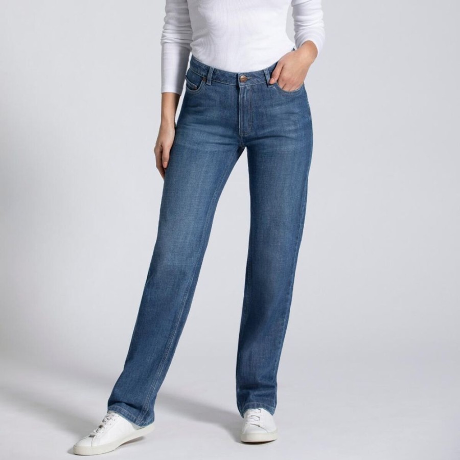 Damen Feuervogl Jeans | Straight Cut High Waist Finna