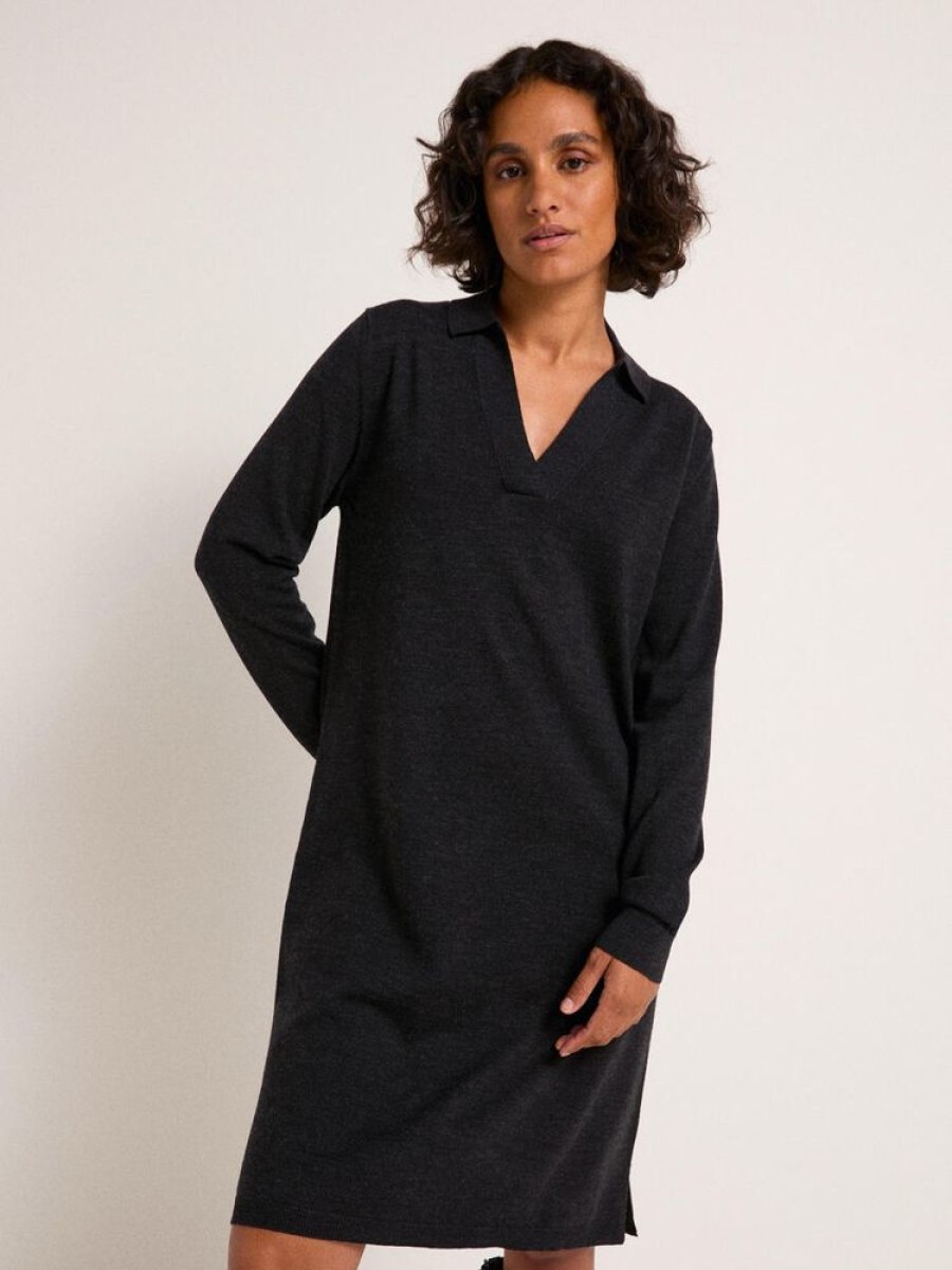 Damen LANIUS Kleider | Strickkleid Aus Bio-Schurwolle