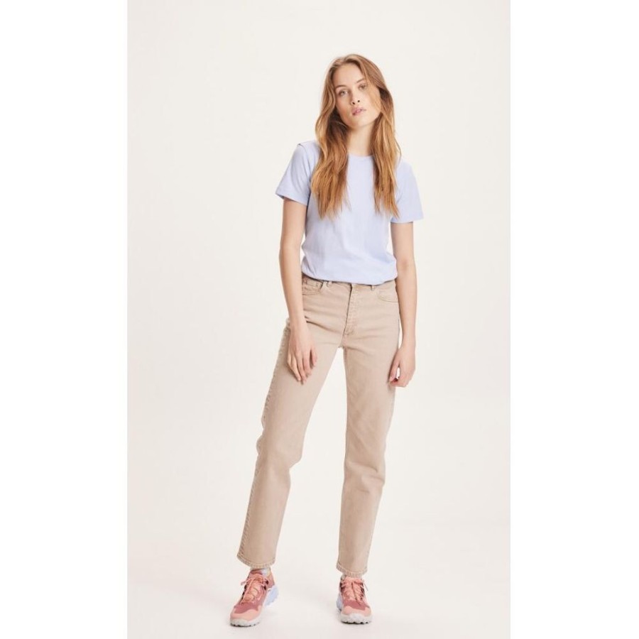 Damen KnowledgeCotton Apparel Jeans | Straight Twill Pants Stella - Nuance By Nature