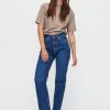 Damen Kuyichi Jeans | Jeans - Rosa Straight - Aus Bio-Baumwolle