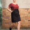 Damen WiDDA berlin Kleider | Kleid "Too Wine" Aus Tencel