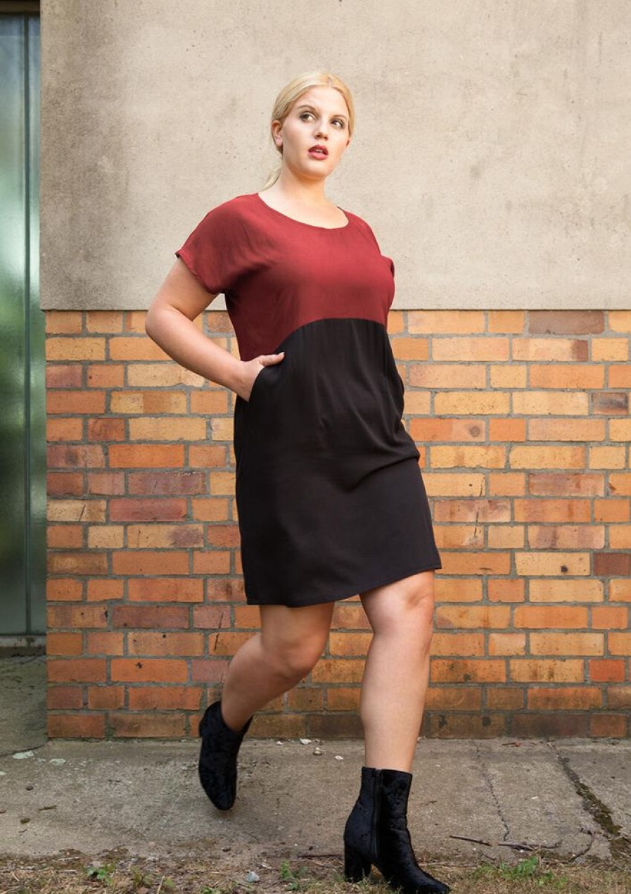 Damen WiDDA berlin Kleider | Kleid "Too Wine" Aus Tencel