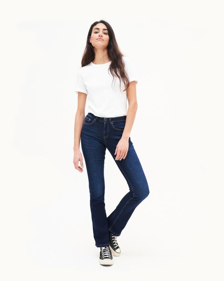 Damen Kuyichi Jeans | Amy Bootcut Herbal Blue