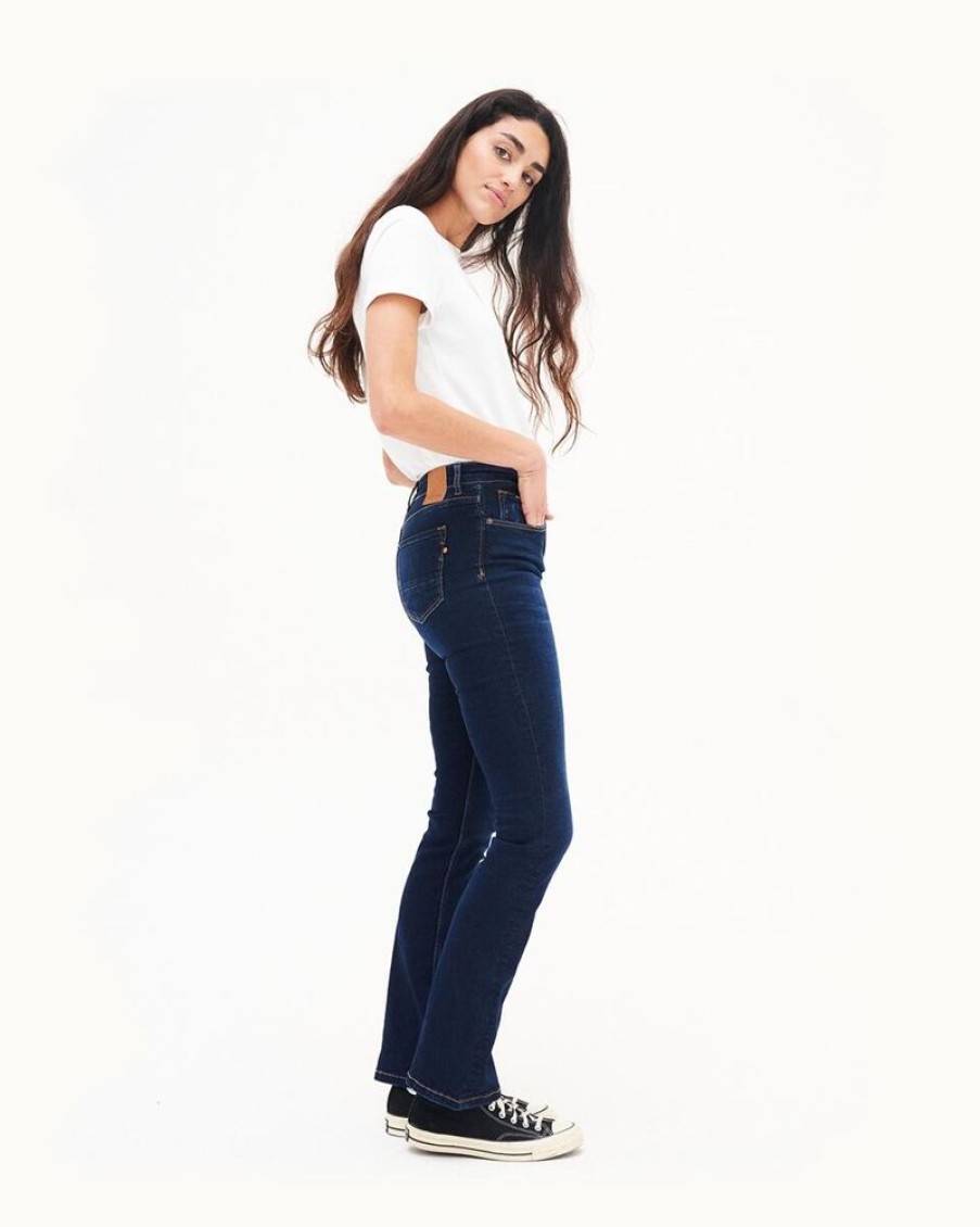 Damen Kuyichi Jeans | Amy Bootcut Herbal Blue