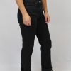 Damen bloomers Jeans | Tiefschwarze Gerade 5-Pocket Jeans In Klassischer Pasform