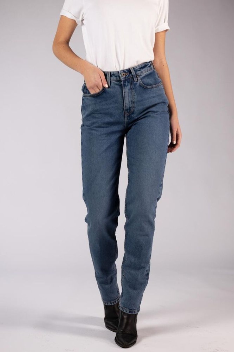 Damen Kuyichi Jeans | Jeans Loose Tapered Fit Mit Hohem Bund Und Schmalzulaufendem Bein - Nora