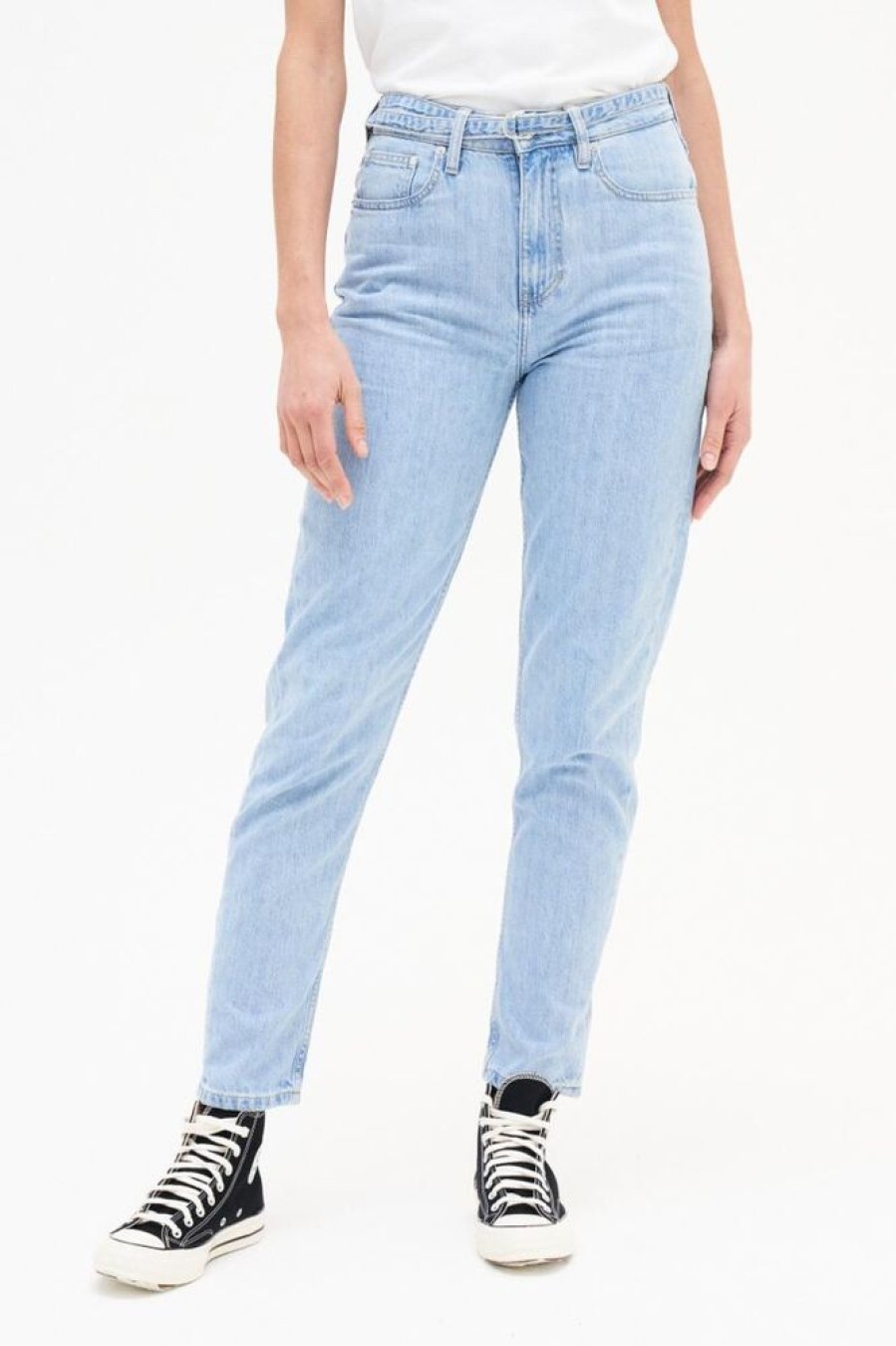 Damen Kuyichi Jeans | Jeans Loose Tapered Fit Mit Hohem Bund Und Schmalzulaufendem Bein - Nora