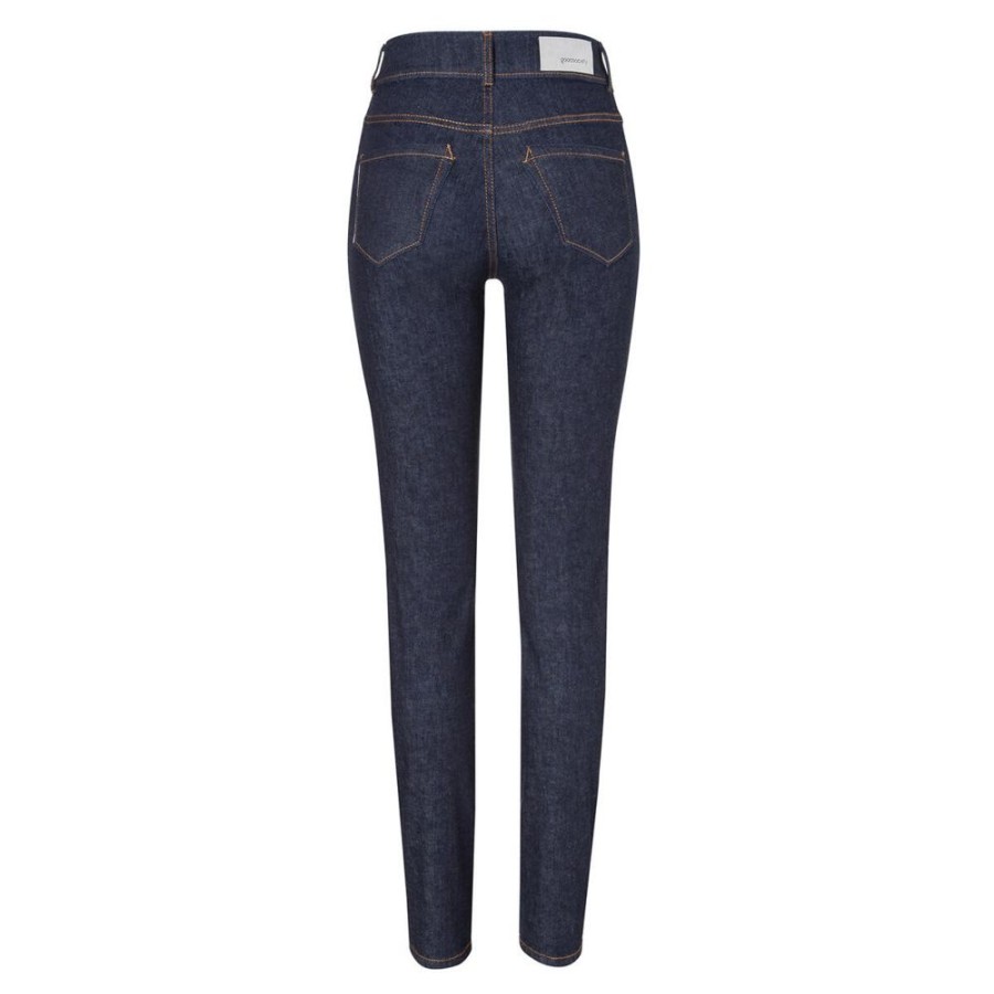 Damen goodsociety Jeans | Womens High Rise Slim Jeans Raw One Wash