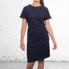 Damen The Driftwood Tales Kleider | Kurzarmeliges Kleid Aus Sweatshirtstoff