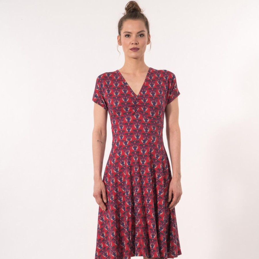 Damen Chapati Design Kleider | Sommerkleid "Dorsa" Aus Bio (Gots) Jersey