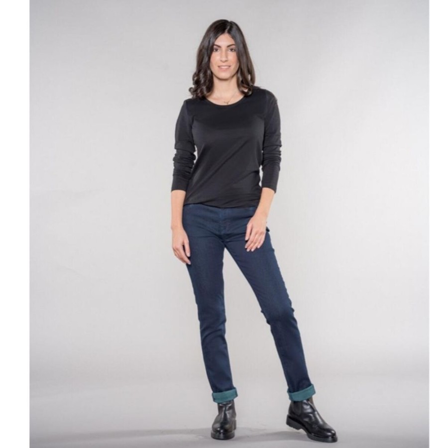 Damen Feuervogl Jeans | Svenja Slimfit | Medium Waist | Overdye | Hyperflex