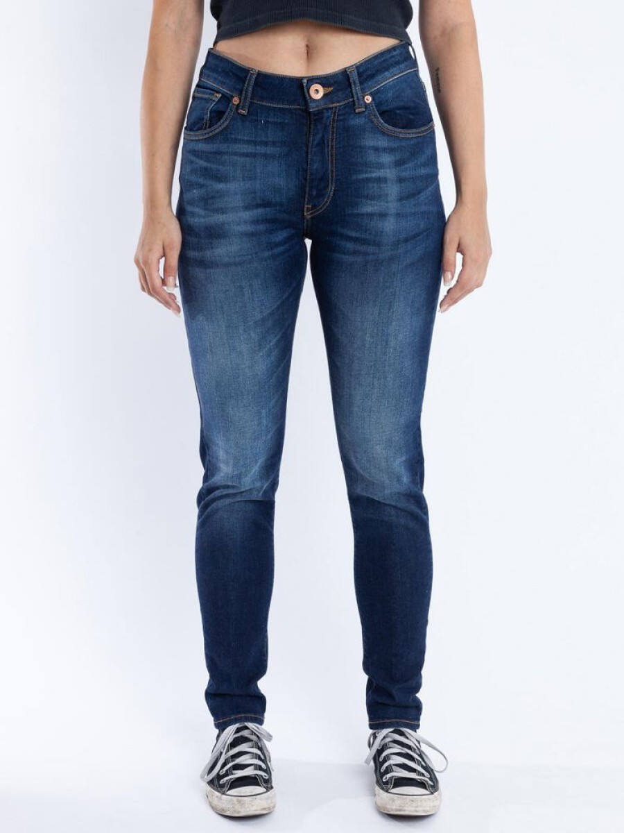 Damen L´Ago Verde Jeans | Vittoria - Slim Jeans, Mittlerer Bund