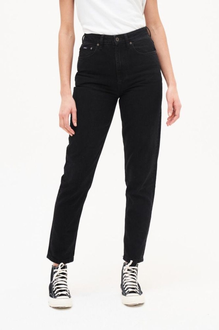 Damen Kuyichi Jeans | Jeans Loose Tapered Fit Mit Hohem Bund Und Schmalzulaufendem Bein - Nora