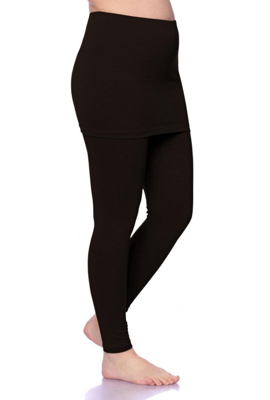 Damen Milchshake Hosen | Skirt Leggings Umstandsleggings Aus Bio Baumwolle