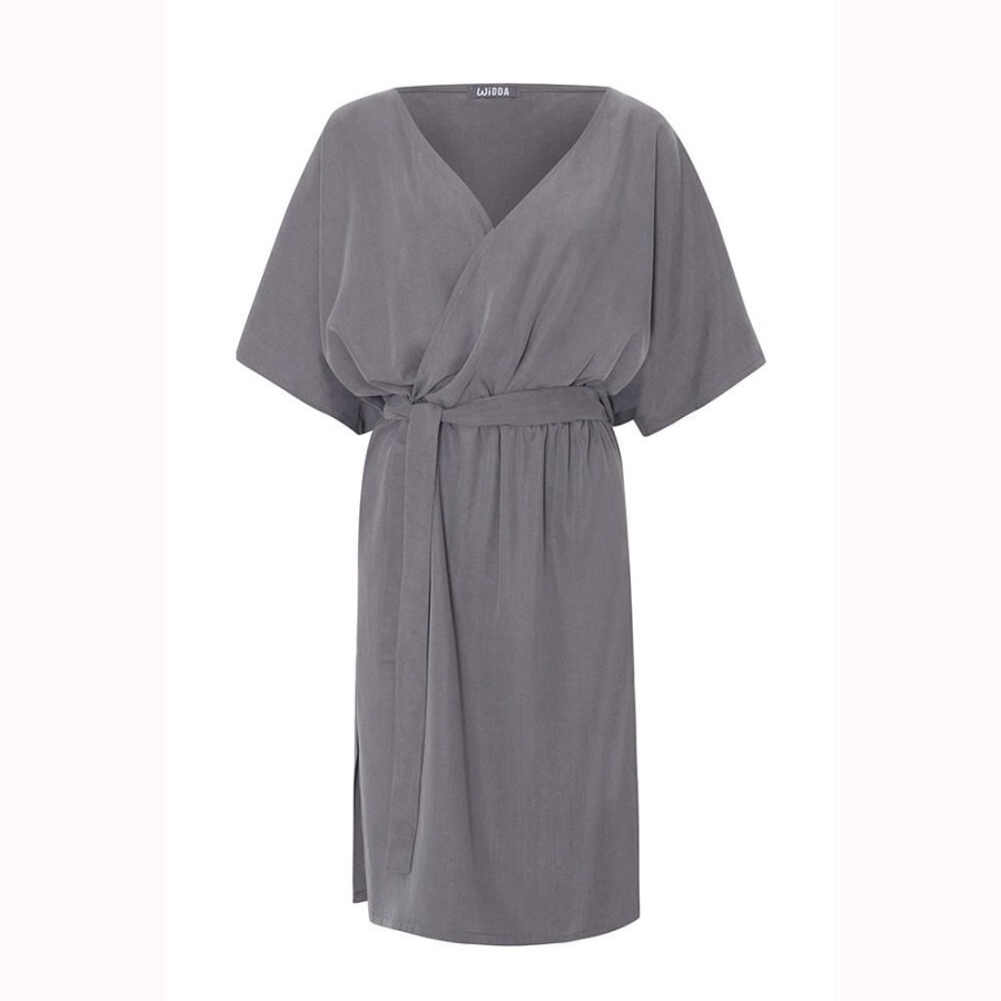 Damen WiDDA berlin Kleider | Kleid "Kimono" Aus Tencel