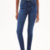 Damen ARMEDANGELS Jeans | Ingaa - Damen Skinny Leg High Waist Aus Bio-Baumwoll Mix