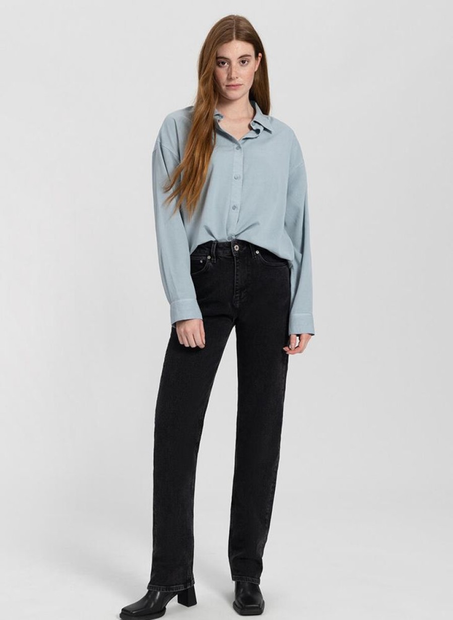 Damen Kuyichi Jeans | Jeans - Rosa Straight - Aus Bio-Baumwolle