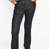 Damen Aatise Jeans | Damen Jeans Bootcut Zaude Mid-Rise Farbe Schwarz Aus Upgecycelter Baumwolle