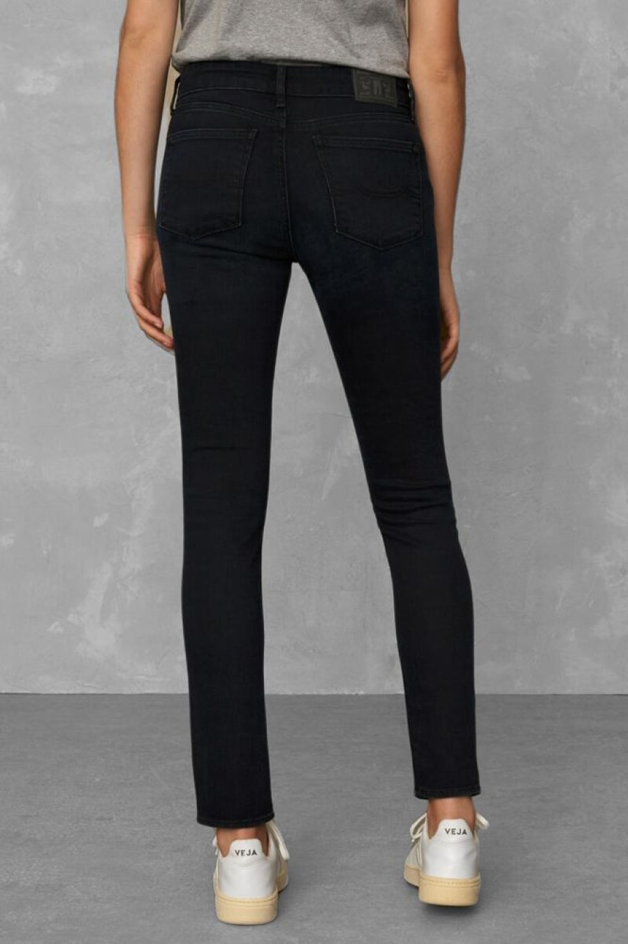 Damen Kings Of Indigo Jeans | Juno High Blue Black Worn