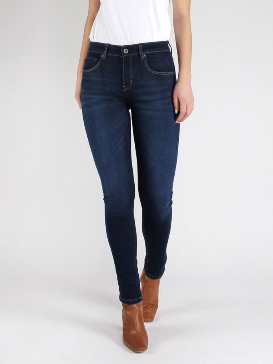 Damen Kuyichi Jeans | Kuyichi Damen Skinny Jeans Carey Dark Blue