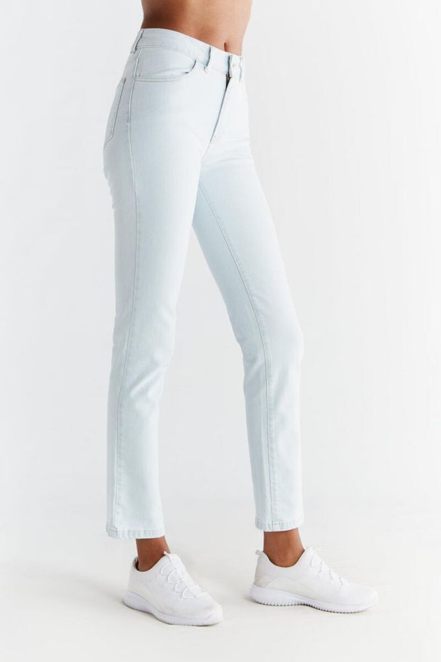 Damen Evermind Jeans | Evermind - Damen Straight Fit Jeans Aus Bio-Baumwolle Wq1009