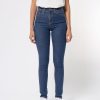 Damen Nudie Jeans Jeans | Nudie Jeans Bio-Denim Hightop Tilde Light Navy