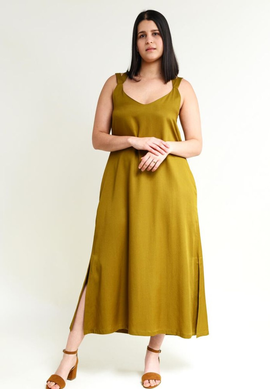 Damen Studio Hertzberg Kleider | Maxikleid "O-Terre" Aus Tencel