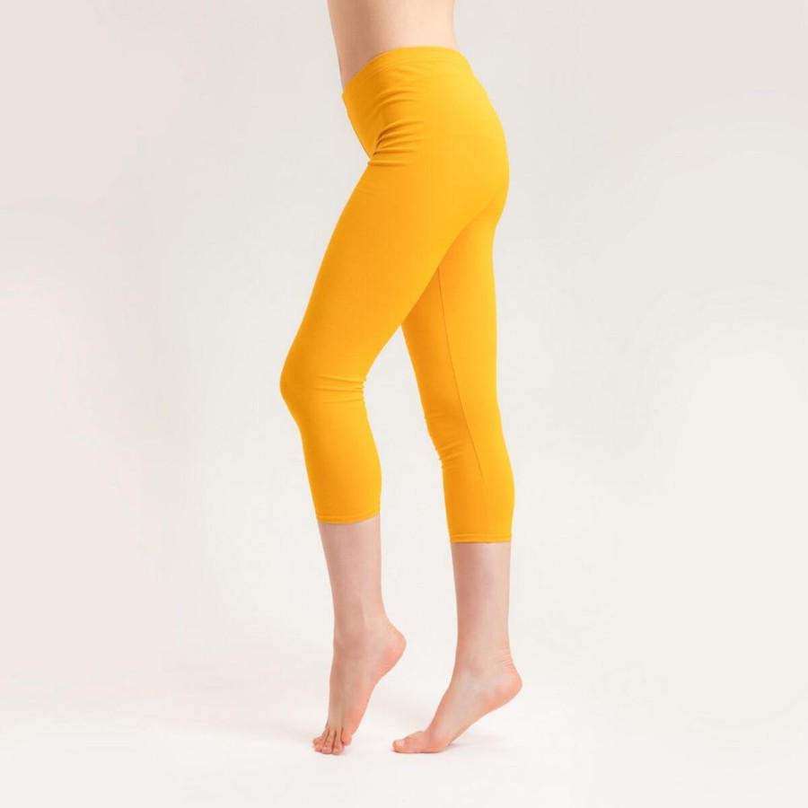 Damen Frija Omina Hosen | Bio Capri Leggings, 3/4 Leggings Hell