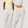 Damen YTWOO Hosen | Unisex Bio-Jogginghosse, Lassiger Schnitt, Seesucker Terry Bio Cotton