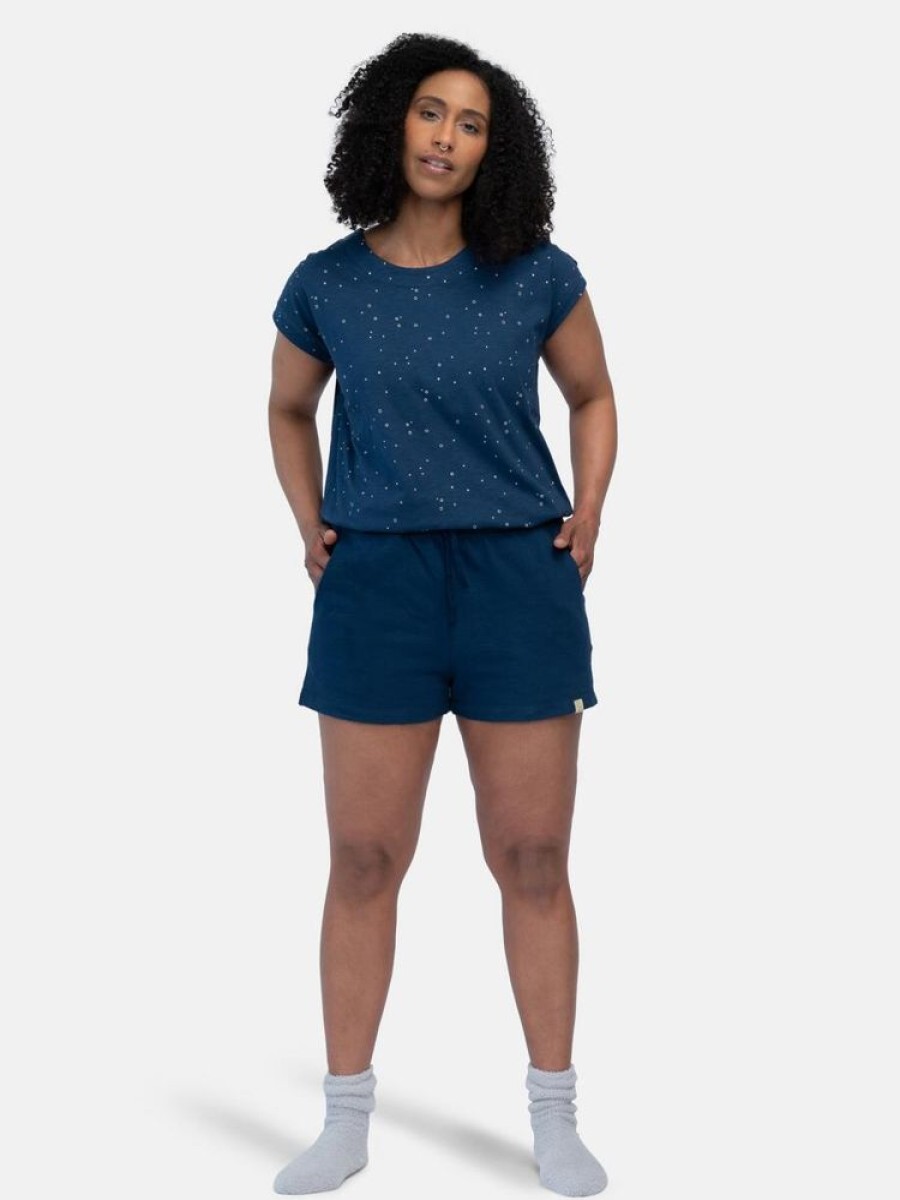 Damen greenjama Hosen | Damen Short In Strukturmuster, Aus Bio Baumwolle Und Gots Zertifiziert