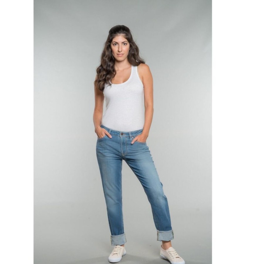 Damen Feuervogl Jeans | Boyfriend Jeans Mia Summerblue