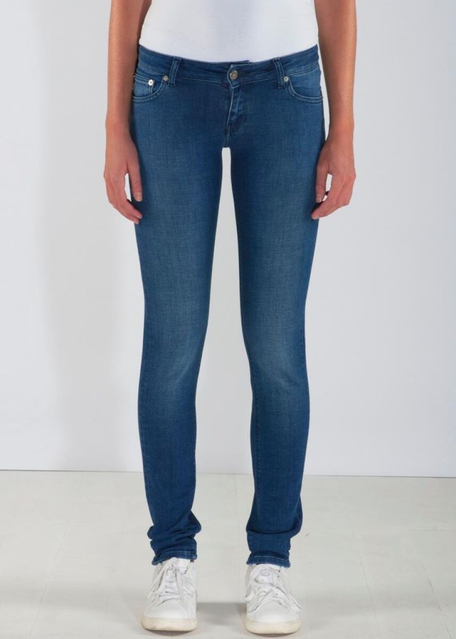 Damen Mud Jeans Jeans | Jeans Skinny Fit - Lilly - Pure Blue