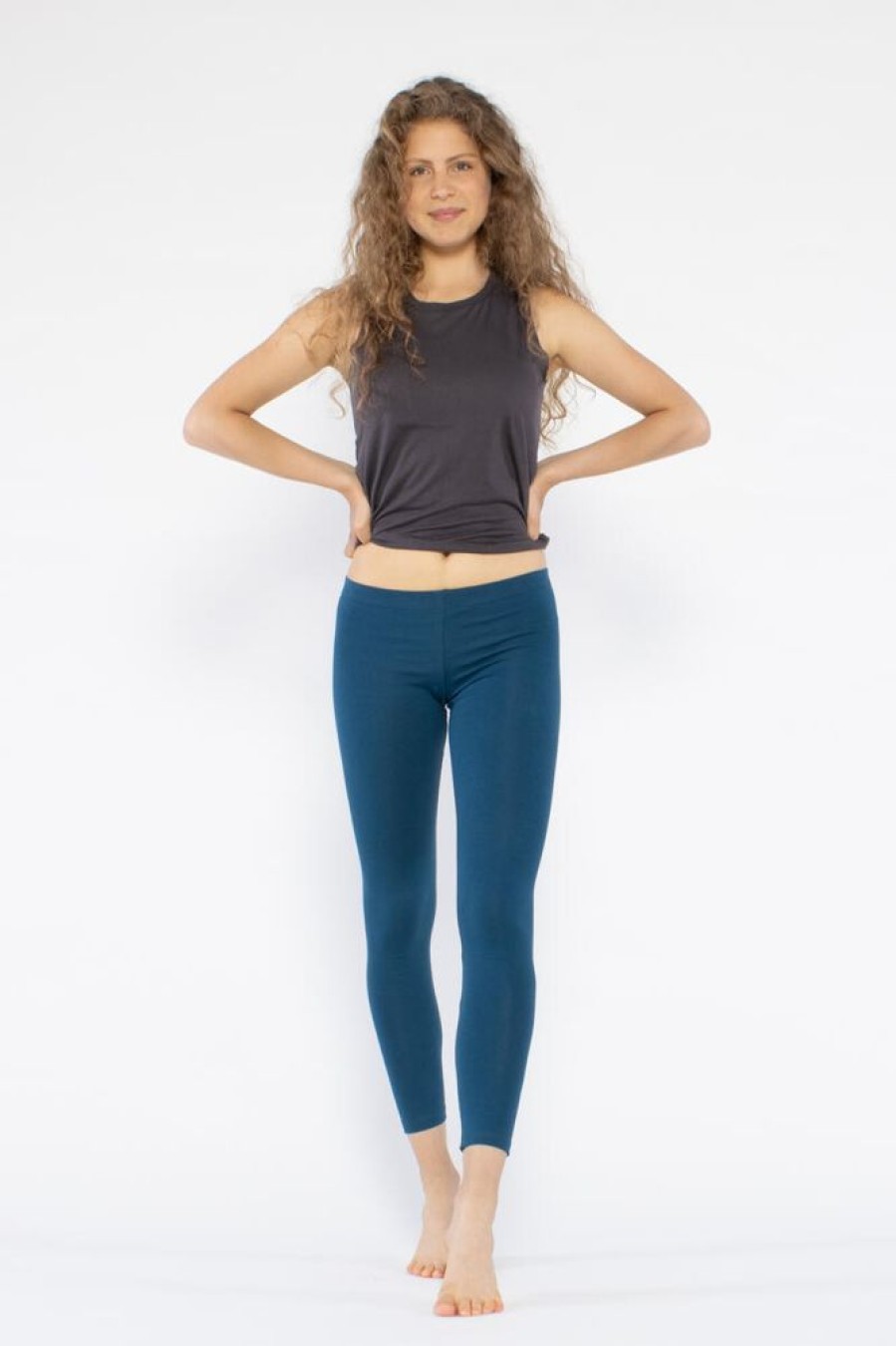 Damen YOIQI Hosen | Yoga Leggings Aus Bio-Baumwolle Mit Langem Bein