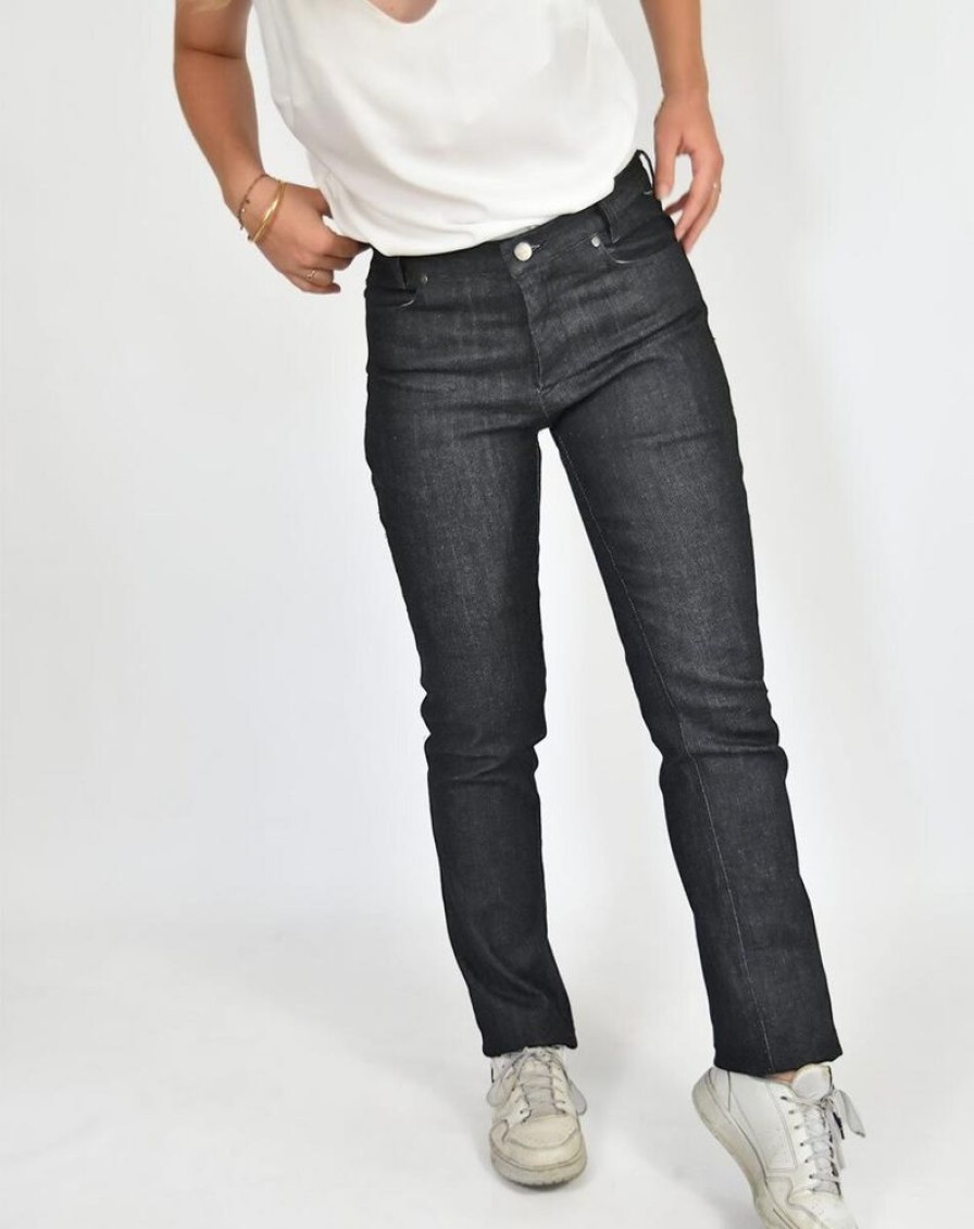 Damen Aatise Jeans | Damen Jeans Zilo Straight Mid-Rise Upgecycelte Baumwolle Aatise