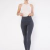 Damen YOIQI Hosen | Yoga Leggings Aus Bio-Baumwolle Mit Hohem Bund