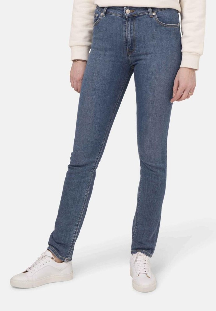 Damen Mud Jeans Jeans | Jeans Straight Fit - Swan