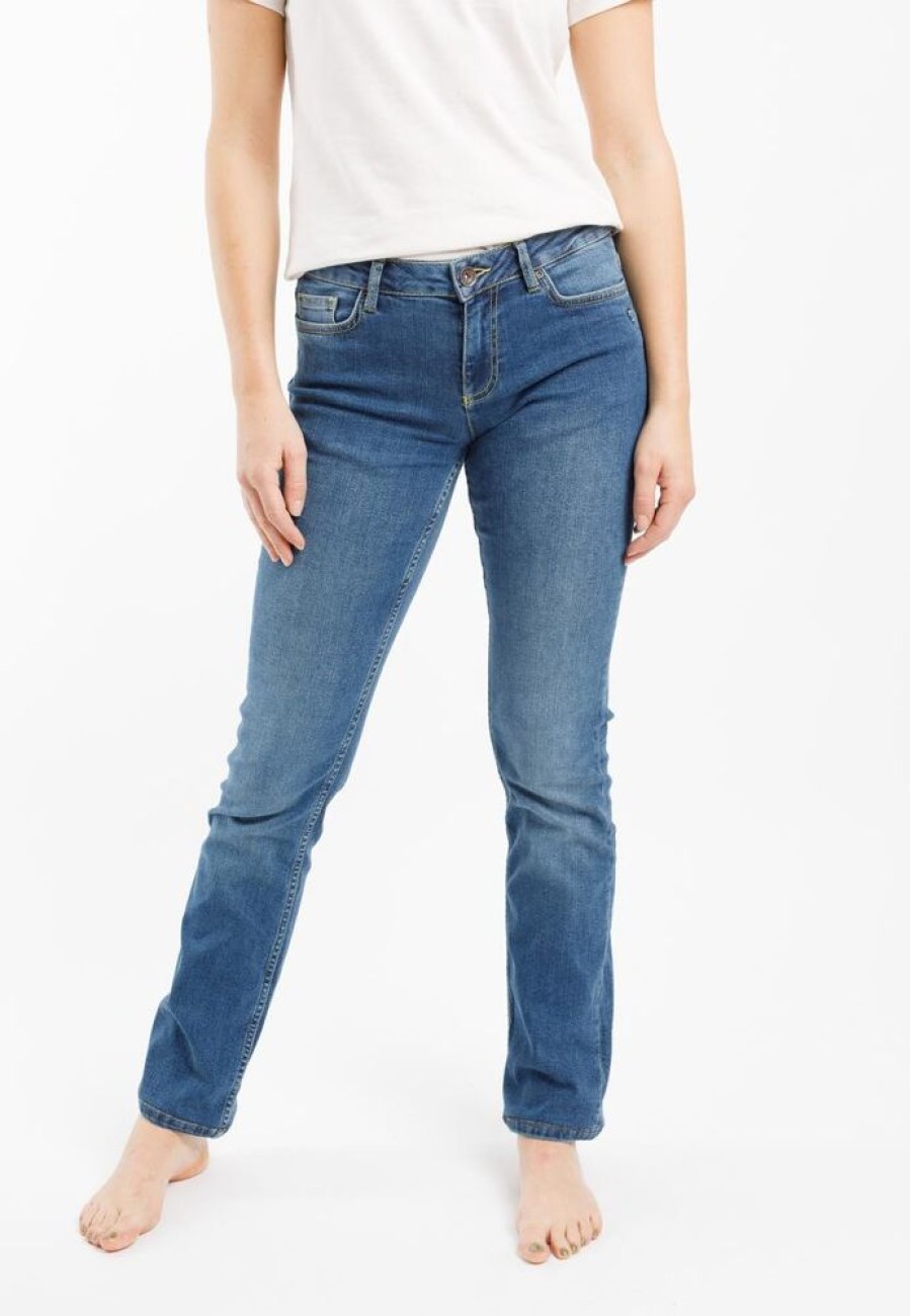 Damen TORLAND Jeans | Straight Fit – Mid Indigo Damenjeans Joan