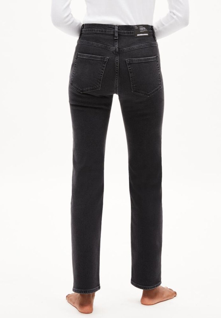 Damen ARMEDANGELS Jeans | Carenaa - Damen Straight Leg Mid Waist Aus Recyceltem Baumwoll Mix