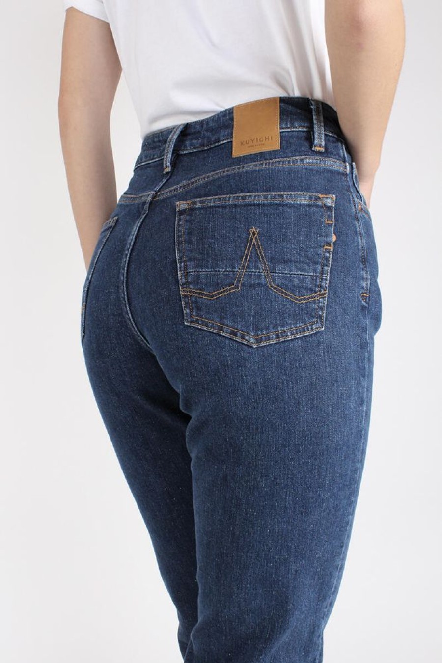 Damen Kuyichi Jeans | Jeans Straight Fit - Nora - Forever Blue