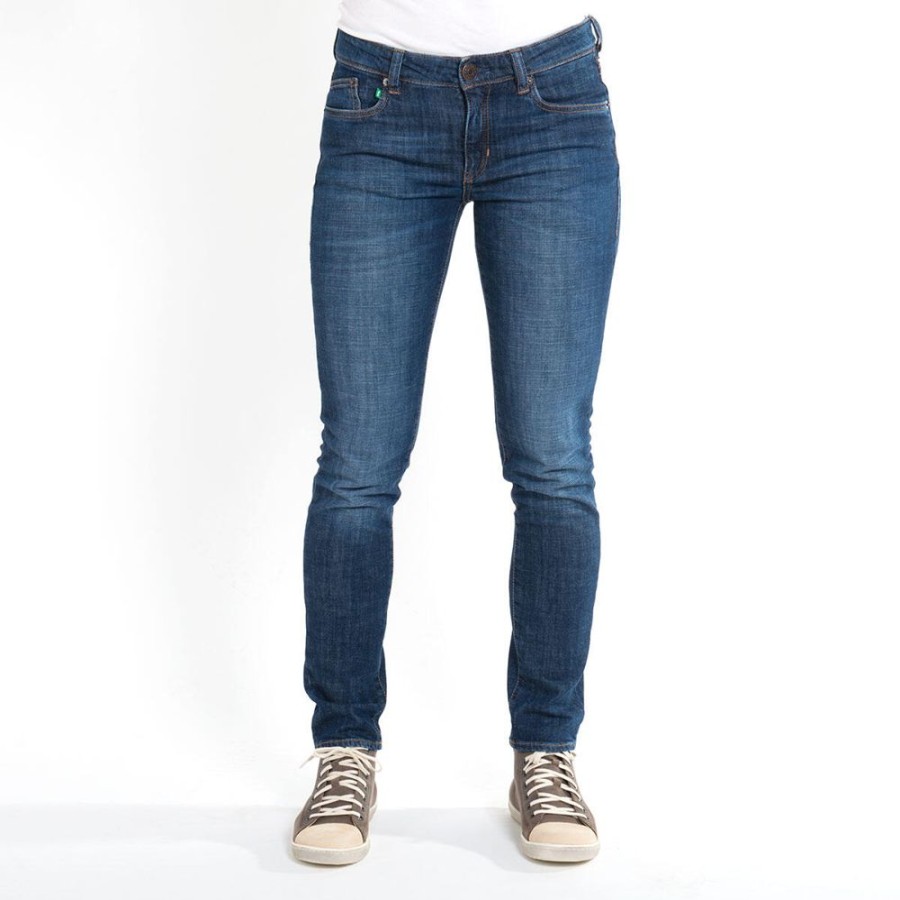 Damen fairjeans Jeans | Schmale Jeans Slimmy Waves, Mit Mittelhohem Bund Und Waschung, Aus Bio-Baumwolle